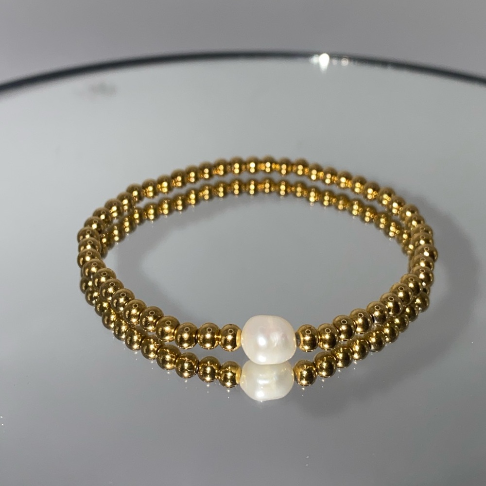 Single Baroque Pearl Bracelet